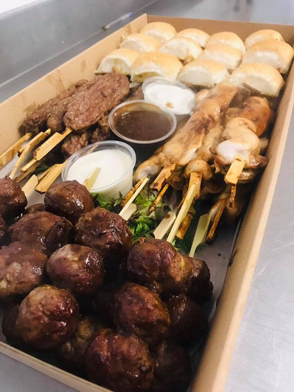 Hot & Cold Lunch Catering - Sandwiches with hot platters